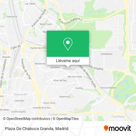 Mapa Plaza De Chabuca Granda
