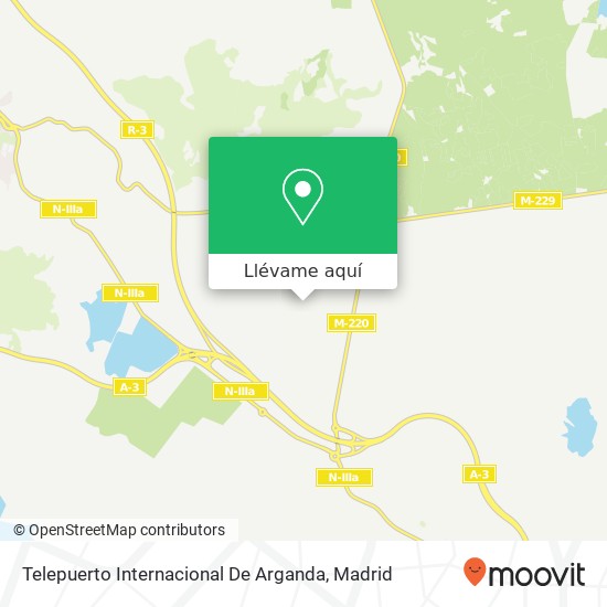 Mapa Telepuerto Internacional De Arganda