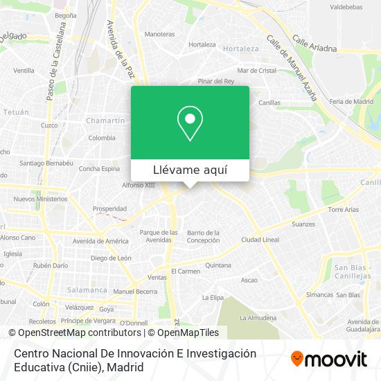 Mapa Centro Nacional De Innovación E Investigación Educativa (Cniie)