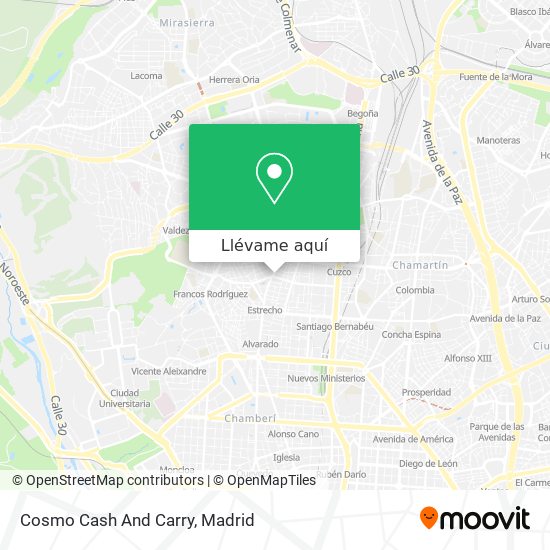 Mapa Cosmo Cash And Carry