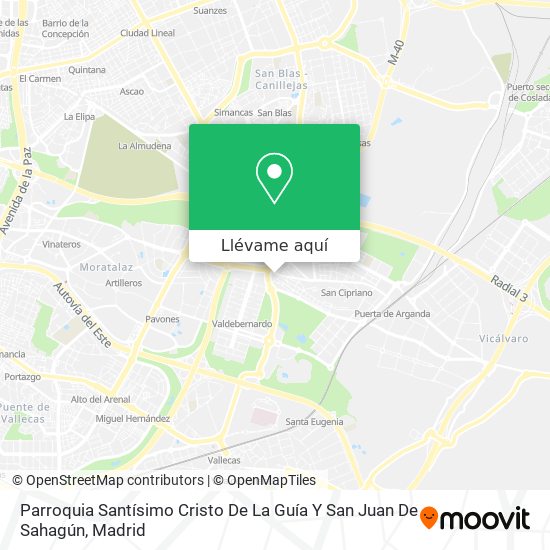 Mapa Parroquia Santísimo Cristo De La Guía Y San Juan De Sahagún