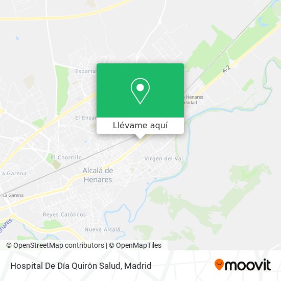 Mapa Hospital De Día Quirón Salud