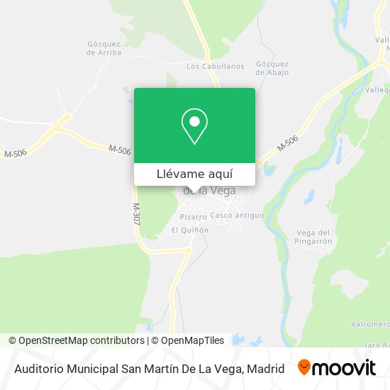 Mapa Auditorio Municipal San Martín De La Vega