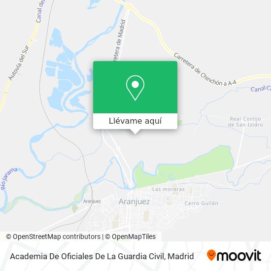 Mapa Academia De Oficiales De La Guardia Civil