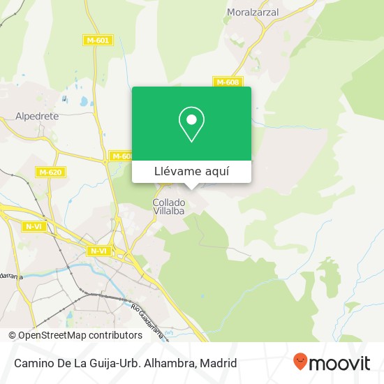 Mapa Camino De La Guija-Urb. Alhambra