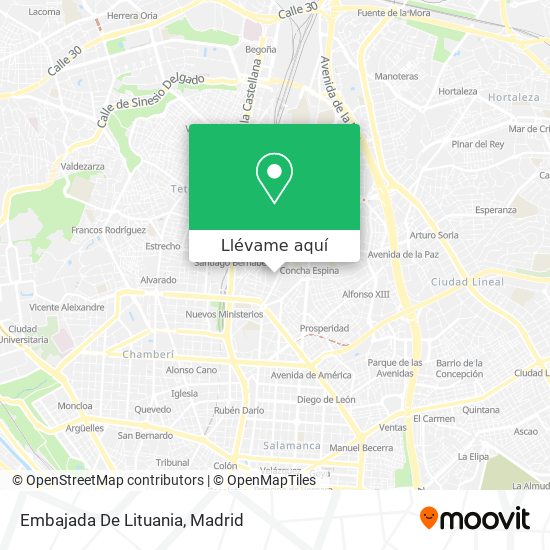 Mapa Embajada De Lituania