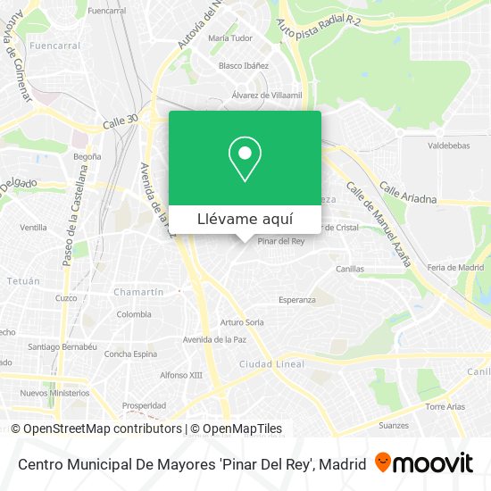 Mapa Centro Municipal De Mayores 'Pinar Del Rey'