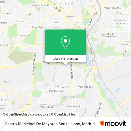 Mapa Centro Municipal De Mayores San Luciano