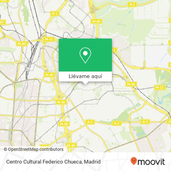 Mapa Centro Cultural Federico Chueca