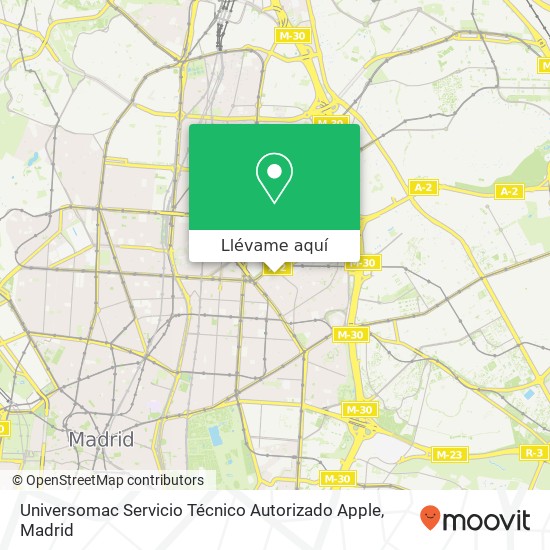 Mapa Universomac Servicio Técnico Autorizado Apple