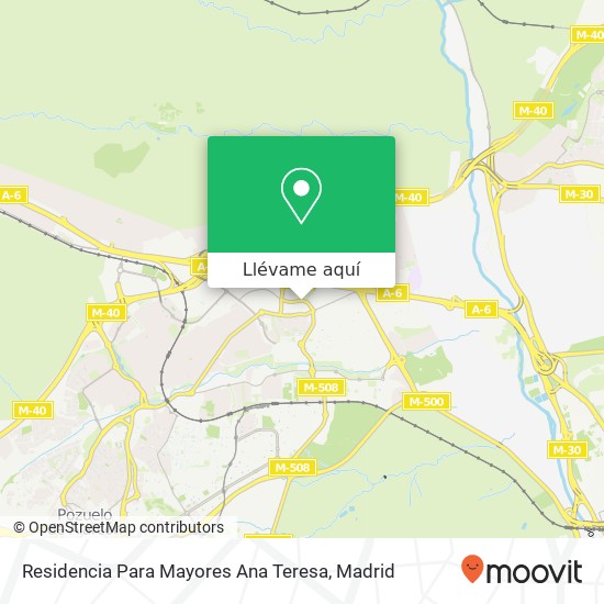 Mapa Residencia Para Mayores Ana Teresa