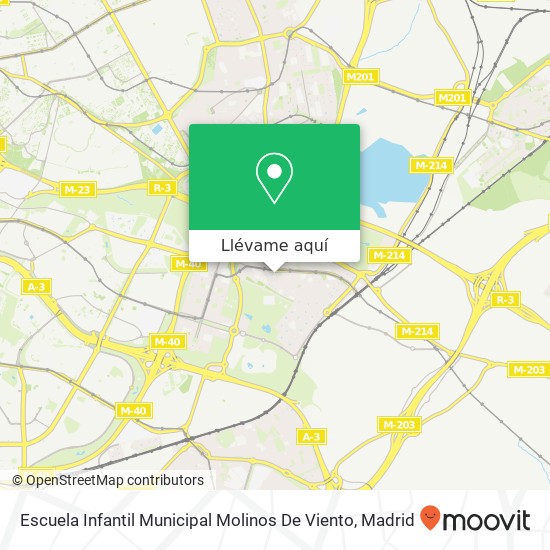 Mapa Escuela Infantil Municipal Molinos De Viento