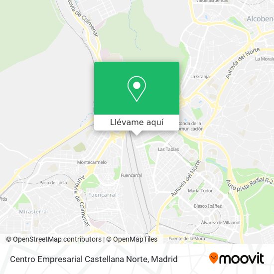 Mapa Centro Empresarial Castellana Norte