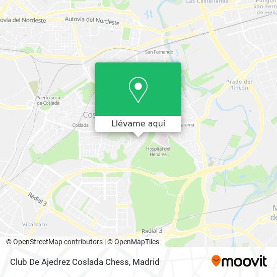 Mapa Club De Ajedrez Coslada Chess