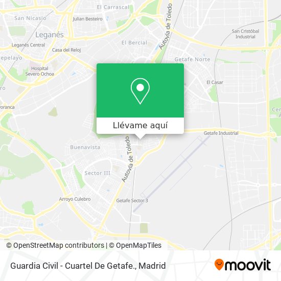 Mapa Guardia Civil - Cuartel De Getafe.