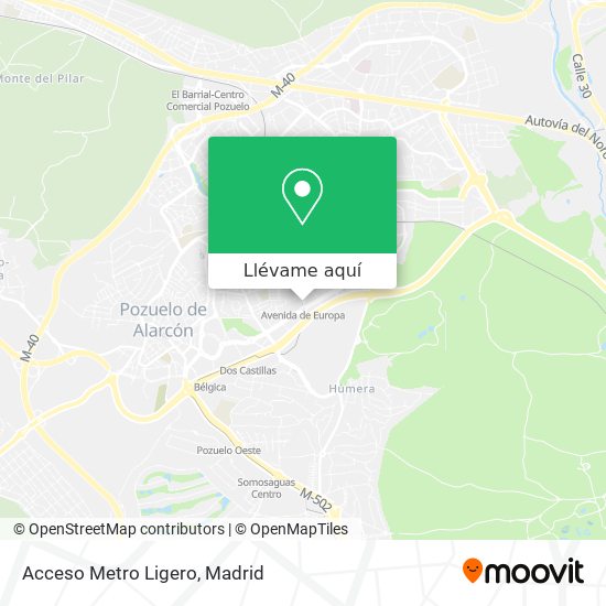 Mapa Acceso Metro Ligero