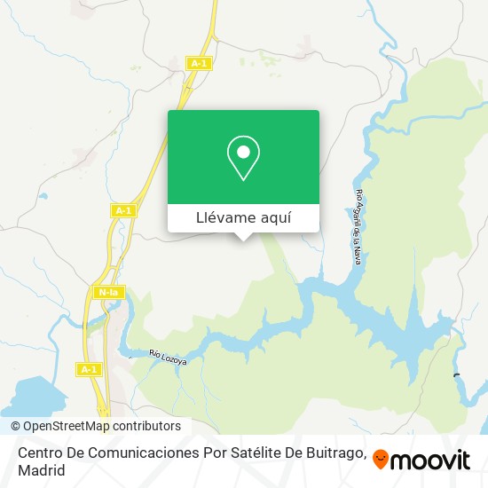 Mapa Centro De Comunicaciones Por Satélite De Buitrago