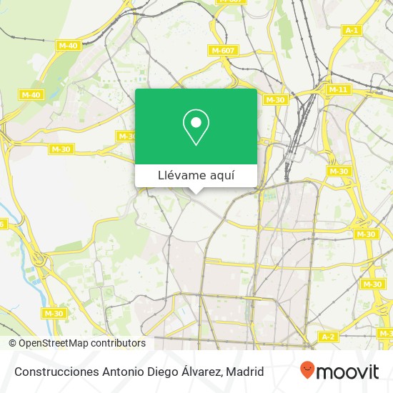 Mapa Construcciones Antonio Diego Álvarez