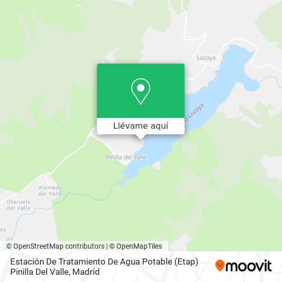 Mapa Estación De Tratamiento De Agua Potable (Etap) Pinilla Del Valle