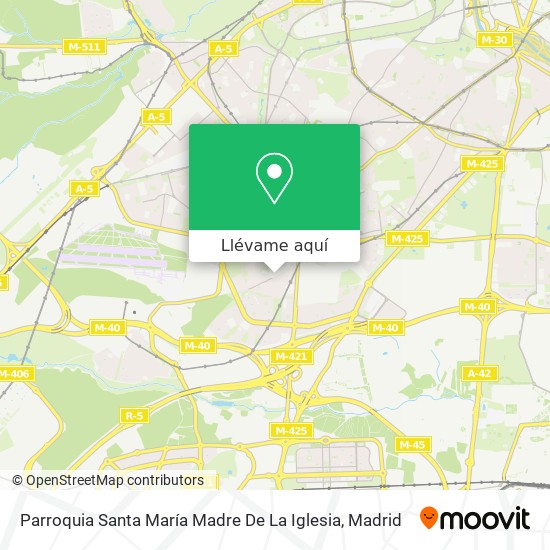 Mapa Parroquia Santa María Madre De La Iglesia