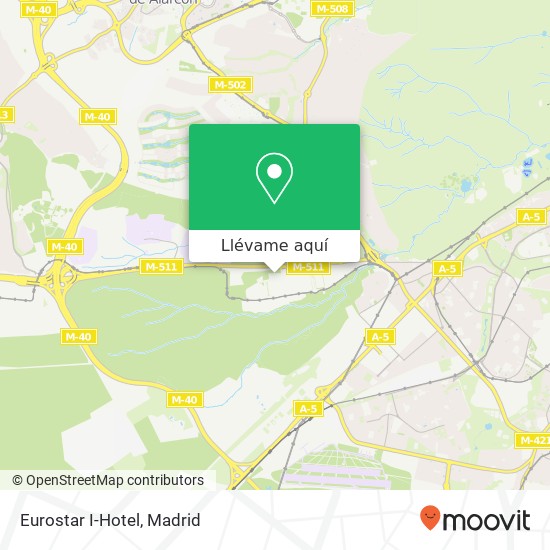 Mapa Eurostar I-Hotel