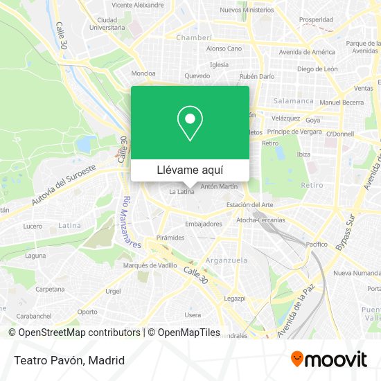Mapa Teatro Pavón