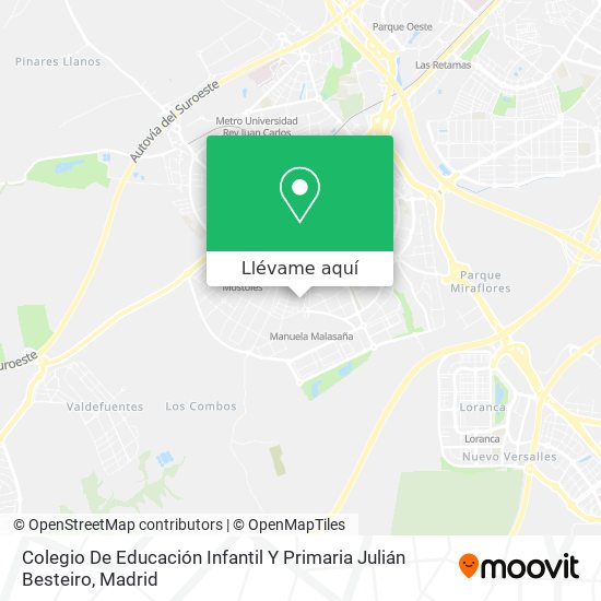 Mapa Colegio De Educación Infantil Y Primaria Julián Besteiro