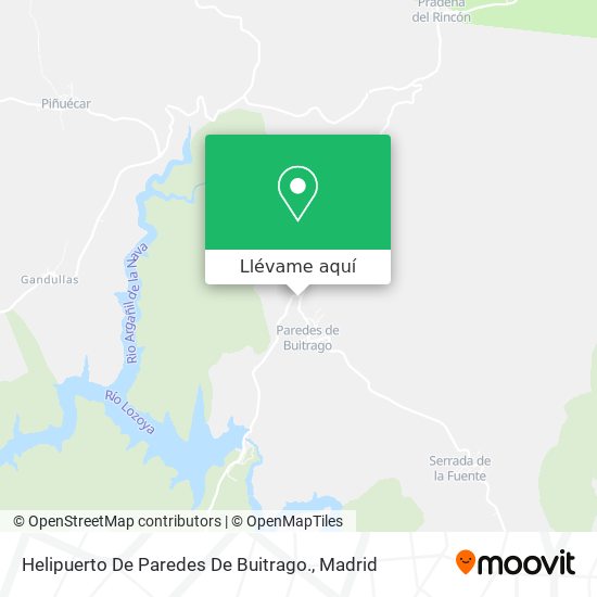 Mapa Helipuerto De Paredes De Buitrago.