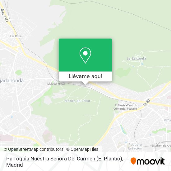 Mapa Parroquia Nuestra Señora Del Carmen (El Plantío)