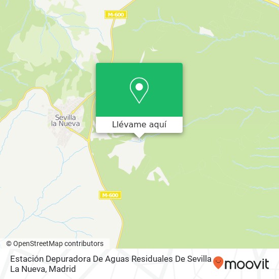 Mapa Estación Depuradora De Aguas Residuales De Sevilla La Nueva