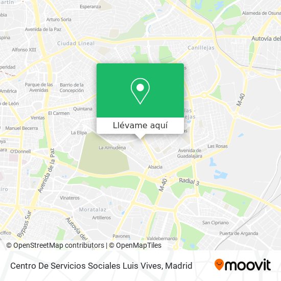 Mapa Centro De Servicios Sociales Luis Vives