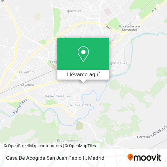 Mapa Casa De Acogida San Juan Pablo II