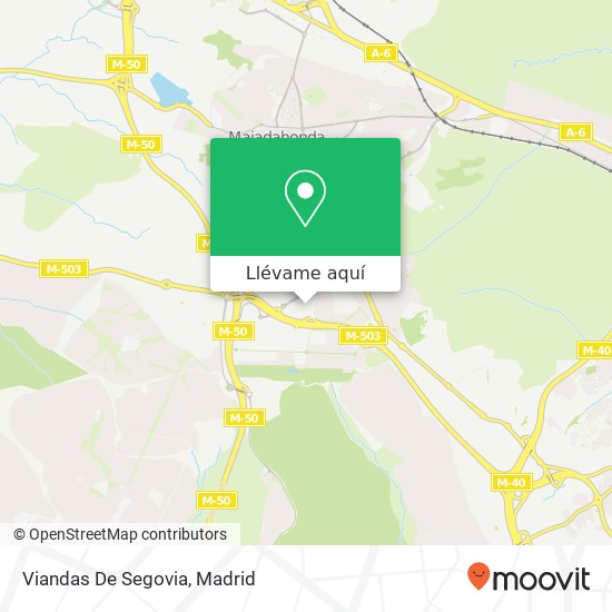 Mapa Viandas De Segovia