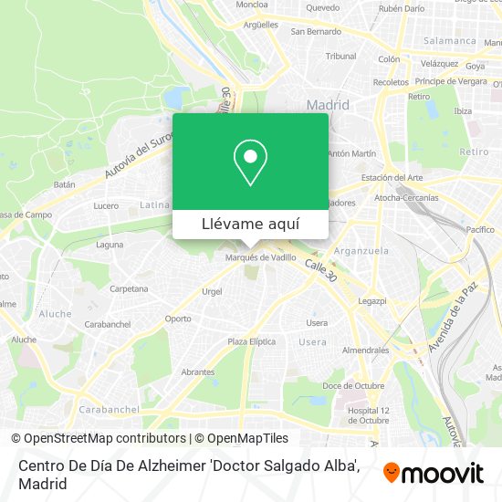 Mapa Centro De Día De Alzheimer 'Doctor Salgado Alba'