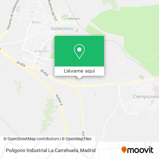 Mapa Polígono Industrial La Carrehuela