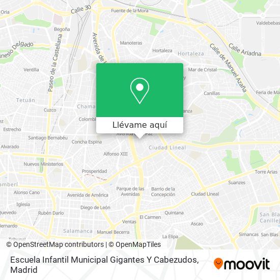 Mapa Escuela Infantil Municipal Gigantes Y Cabezudos