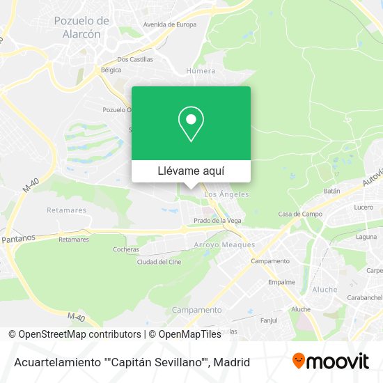 Mapa Acuartelamiento ""Capitán Sevillano""