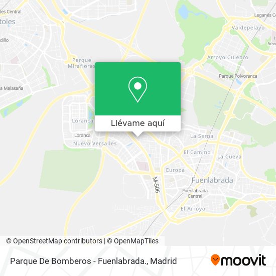 Mapa Parque De Bomberos - Fuenlabrada.