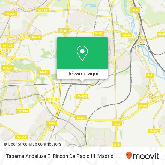 Mapa Taberna Andaluza El Rincón De Pablo III