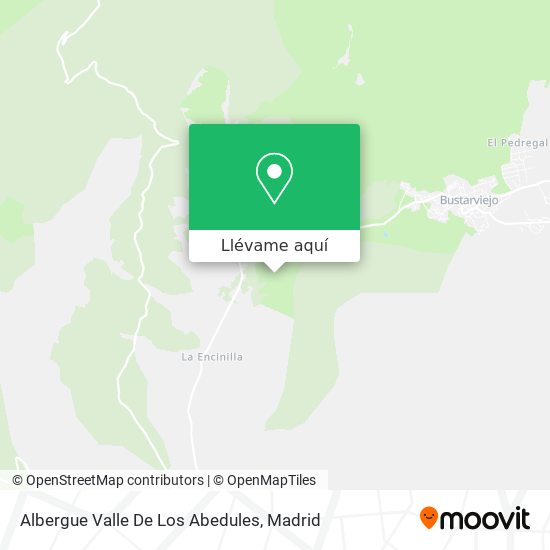Mapa Albergue Valle De Los Abedules