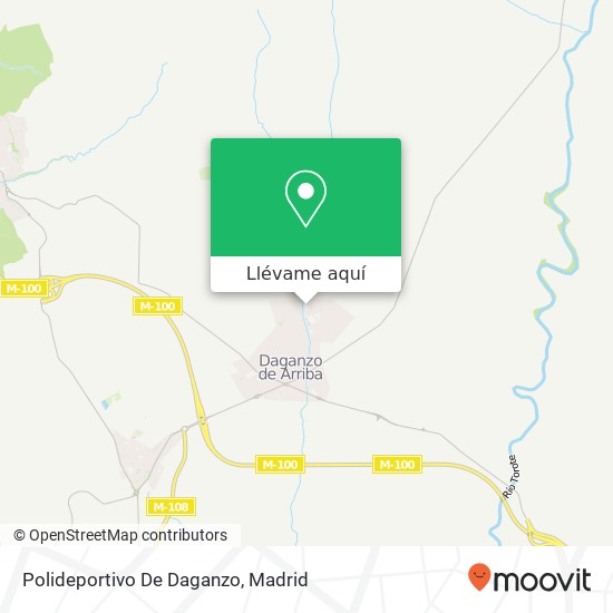 Mapa Polideportivo De Daganzo