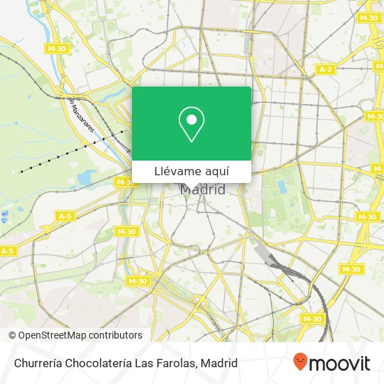 Mapa Churrería Chocolatería Las Farolas