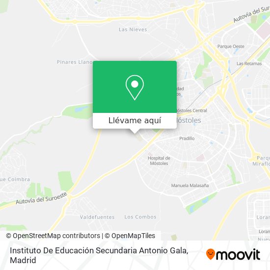 Mapa Instituto De Educación Secundaria Antonio Gala