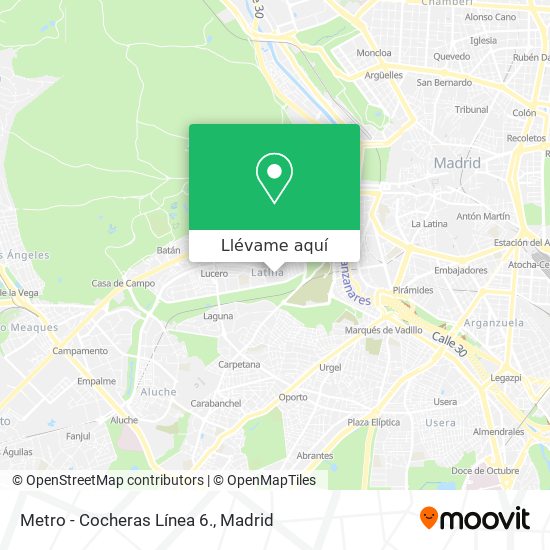 Mapa Metro - Cocheras Línea 6.