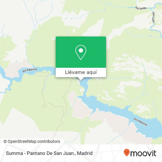 Mapa Summa - Pantano De San Juan.