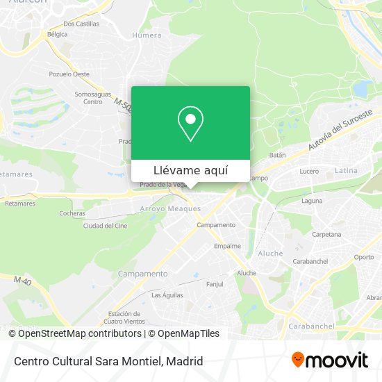 Mapa Centro Cultural Sara Montiel