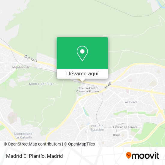 Mapa Madrid El Plantío