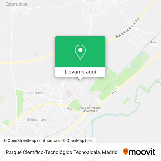 Mapa Parque Científico-Tecnológico Tecnoalcalá