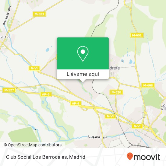 Mapa Club Social Los Berrocales