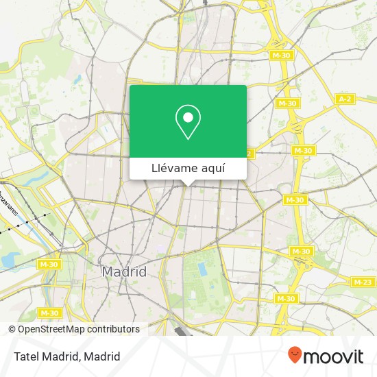 Mapa Tatel Madrid